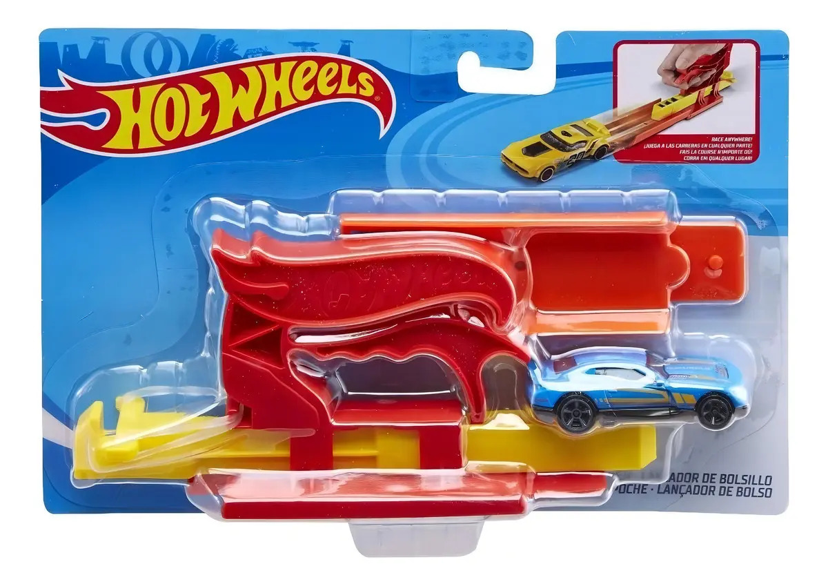 Brinquedo Hot Wheels Lançador Com Carrinho Vermelho Fth84 Cor
