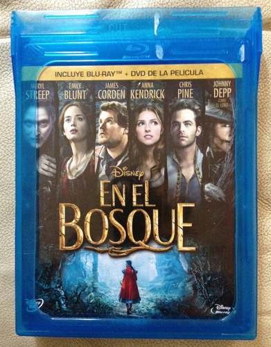 En El Bosque In To The Woods De Disney Blu Ray + Dvd Nuevo