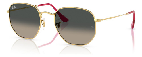 Lentes De Sol Hexagonal Ray-ban Rb3548n00171 Color Gris Lente Gris Varilla Dorado Armazón Dorado Diseño Lentes de Sol Hexagonal RB3548N Arista Ray-Ban