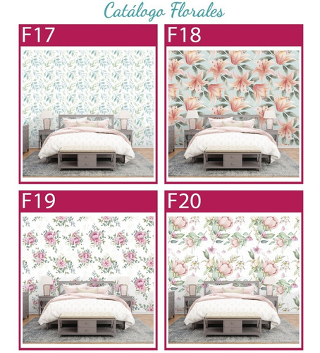 Imagen 9 de 10 de Vinilos Decorativos Mural Pared Flores, Floral