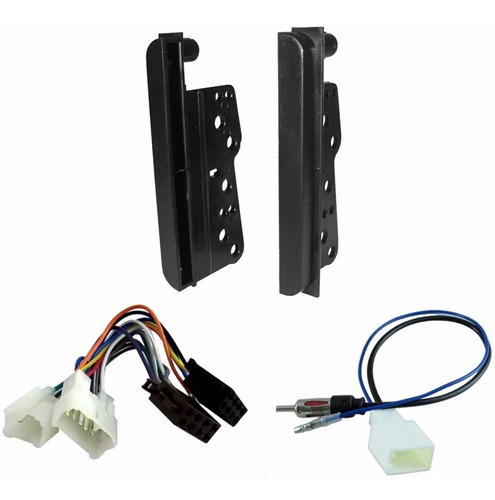 Moldura 2 Din + Plug Som + Adap Antena Etios Hilux