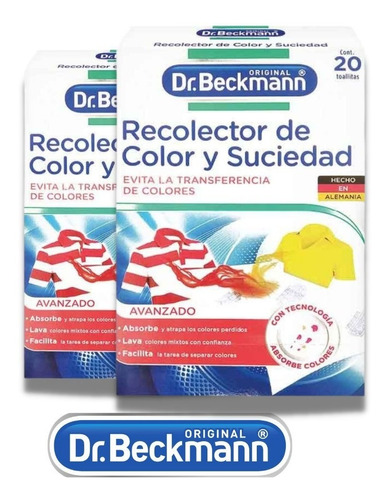 Recolectorde Color Y Suciedad - Dr.beckmann - Pack 2