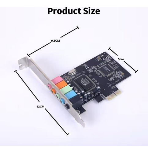 Tarjeta De Sonido Pci-e Cmi8738 De 5.1 Canales Con Sonido En