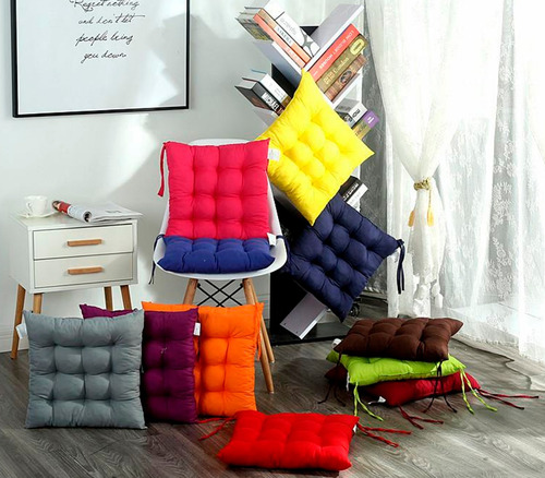 Imagen 2 de 10 de Almohadon Cuadrado P / Silla Eames Butaca Auto Hogar Colores