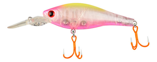 Isca Artificial Shugan Shad 60mm - Ikigai H001 Cor Branco E Rosa