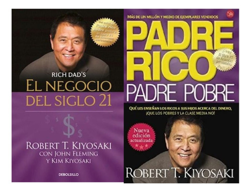 Padre Rico + El Negocio Del Siglo 21 Pack X2 Libros Nuevos  