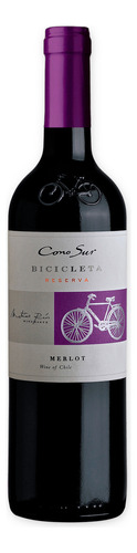 Vinho Chileno Cono Sur Bicicleta Tinto Merlot Garrafa 750ml