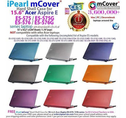 Imagen 2 de 5 de 'ipearl Mcover Carcasa Rígida Para 15.6 Acer Aspire E 15
