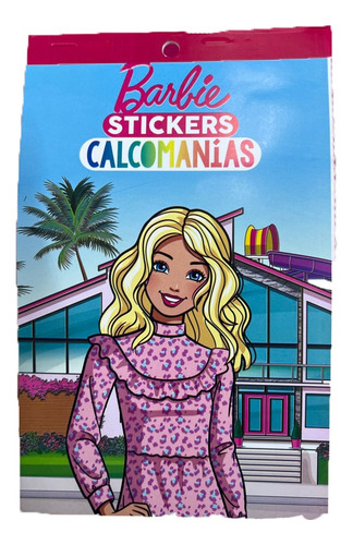 Bloc Calcomanias Stickers Couche Adhesivo Barbie