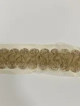 Comprar Galón De Tul Bordado Con Lurex 6 Cm De Ancho X 6.5 Metros