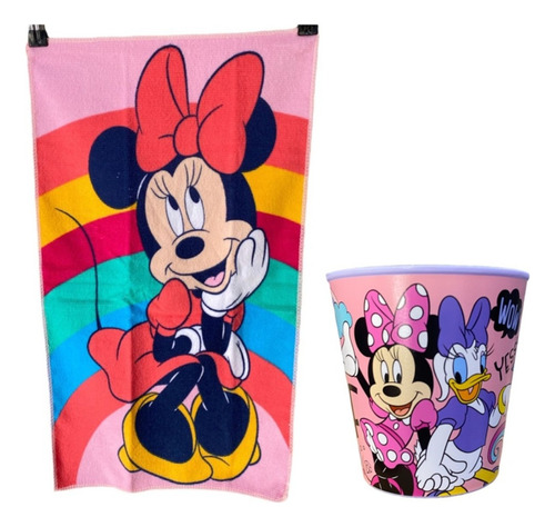 Set 2 Piezas Toalla 30x50cm Con Vaso Parvulo