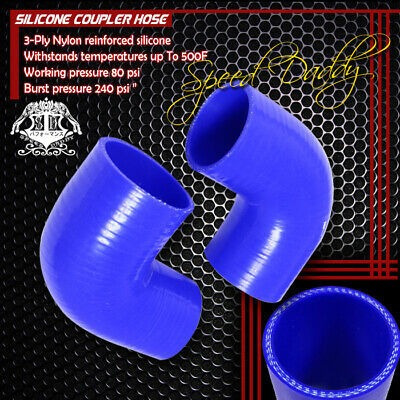 2x 2.5-2.75  3-ply 90 Degree Elbow Turbo/intake Pipe Sil Sxd