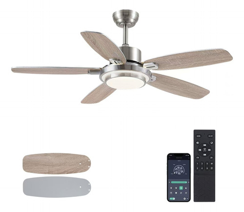 Ventilador De Teto Hounberi 50cm Com Luz E Controle Remoto/a