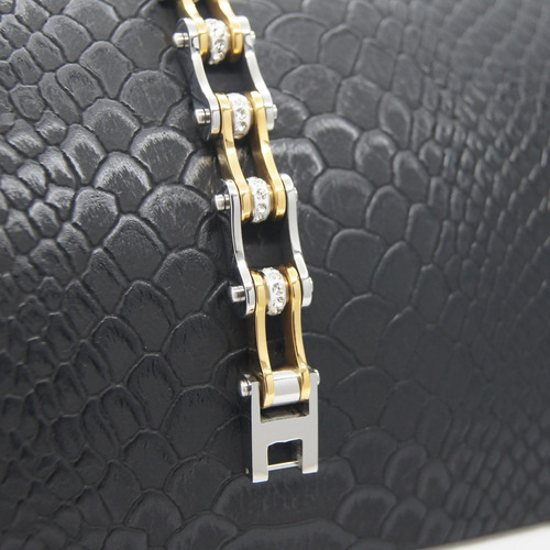 Imagen 5 de 6 de Pulsera Biker Acero Inoxidable Tipo Cadena Edicion Limitada