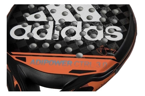 Imagen 4 de 4 de Paleta de pádel adidas Adipower CTRL 3.0 2021 negra y naranja
