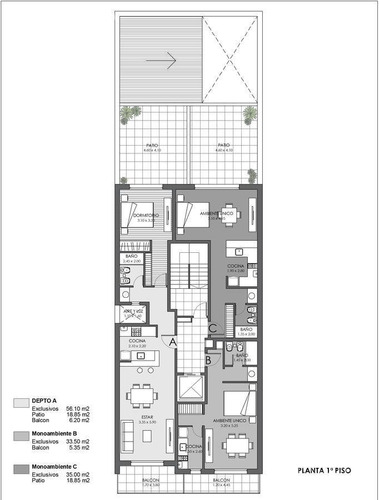 Imagen 6 de 6 de Departamento De Un Dormitorio En Venta En Rosario