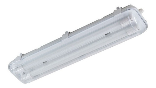 Plafon Marea Estanco + 2 Tubos Led 9w 60cm Ip65 Lumenac