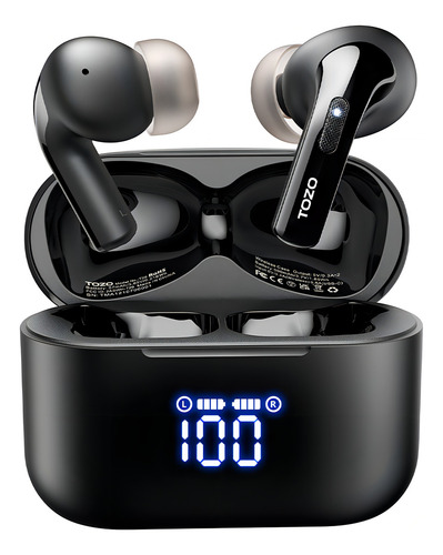 Fone De Ouvido Sem Fio Tozo Tonal Pods Bt 5.3 Preto