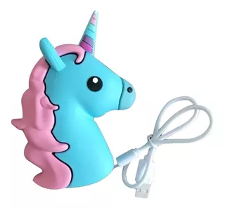 Cargador Usb Portátil Unicornio Emoji Bateria Smartphone