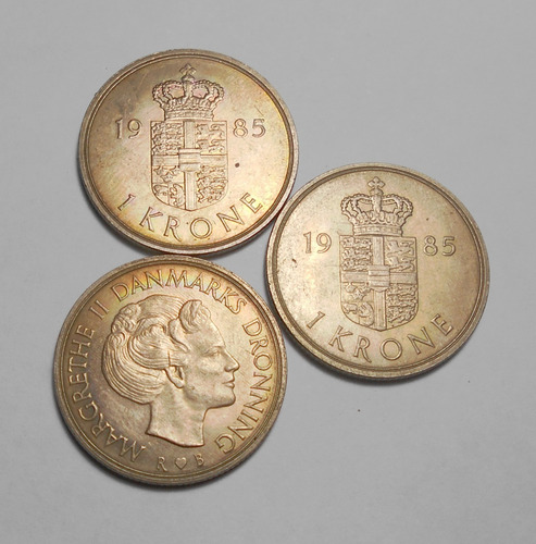Dinamarca Moneda De 1 Corona 1985 - Km#862 - Margrethe Ii