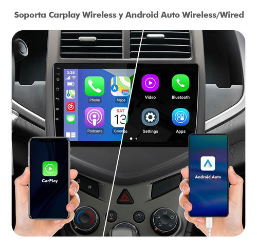 Estéreo 6+128g Para Chevrolet Sonic 2011-2016 Qled Carplay