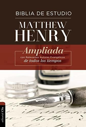 Rvr Biblia De Estudio Matthew Henry Tapa Dura