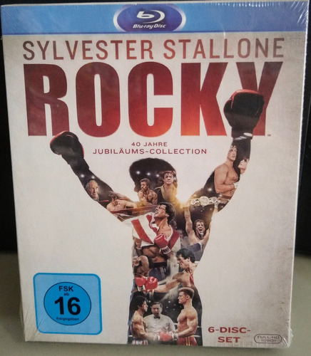 Blu-ray Coleção Rocky Stallone 6 Discos Legendado 6 Filmes