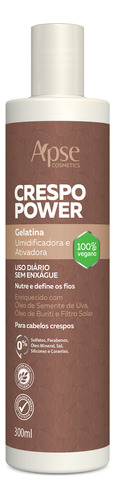 Gelatina Ativadora E Umidificadora Crespo Power 300ml - Apse