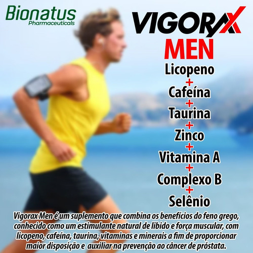 Kit 2 Vigorax Men Com 60 Comprimidos Cada - Bionatus