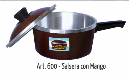 Salsera C/mango Eterna. Art 600. Línea Rectificada