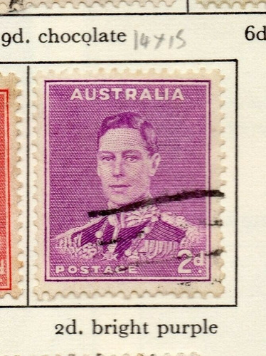 Imagen 7 de 7 de Estampillas Australia 1937/41 - Coronación Isabel I Jorge Vi