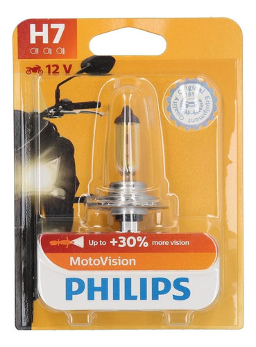 Lampara Philips H7 12972 12v 55w Px26d Moto Vision Philips.