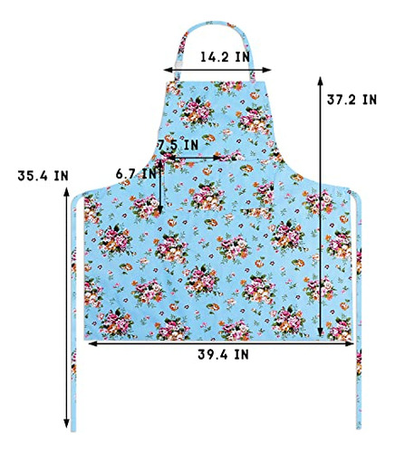 Delantal Sanlykate De Lona Y Algodón Extra Grande Para Hombr