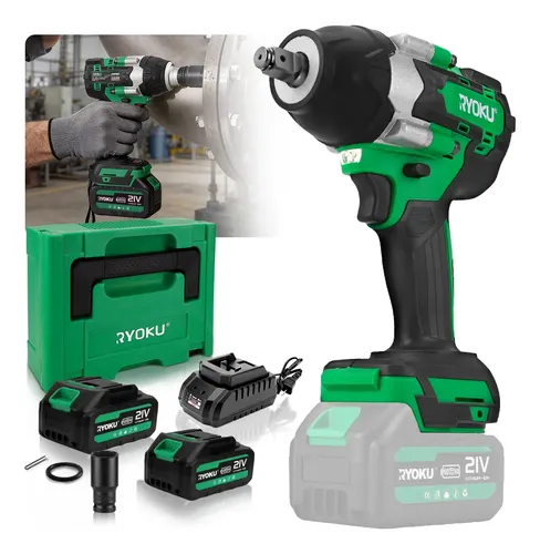 Chave De Impacto 1/2'' 700nm Brushless 2 Baterias Maleta