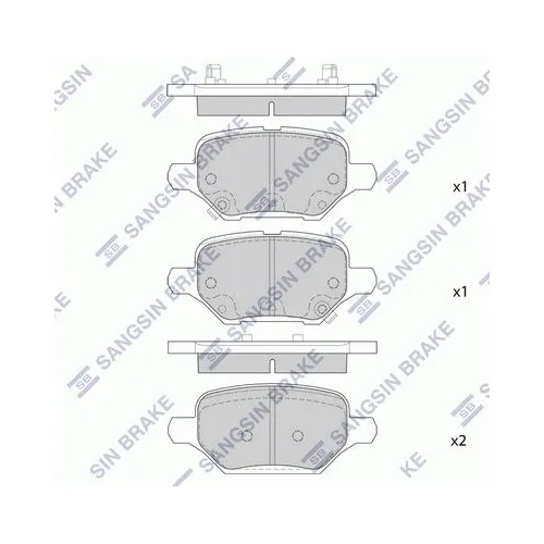 Pastillas Freno Traseras Para Chevrolet Tracker