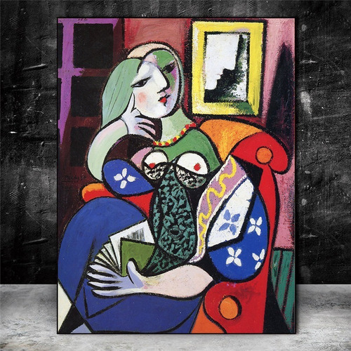 Imagen 2 de 10 de Cuadros-pablo Picasso 2 ,decorativo,95x60cm-16k Resolución