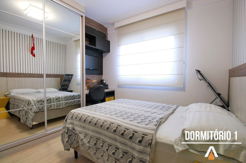 Acrc Imóveis - Apartamento À Venda, Com Amplo Terraço, 03 Dormitórios Sendo 01 Suíte E 02 Vagas De Garagem. - Ap01219 - 32143020