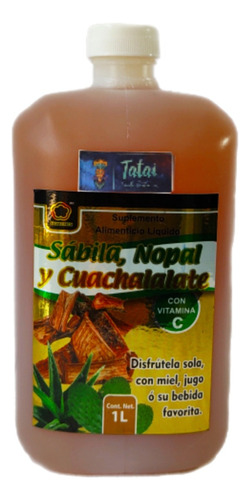 Bebida De Sábila, Nopal Y Cuachalalate 1 Litro