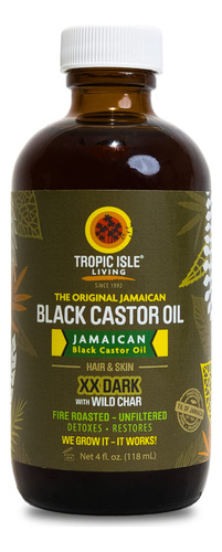 Tropic Isle Living Aceite De Ricino Negro Jamaicano Xx Oscur