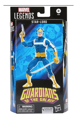 Action Figure Star Lord Clássico Hq Guardians Of The Galaxy