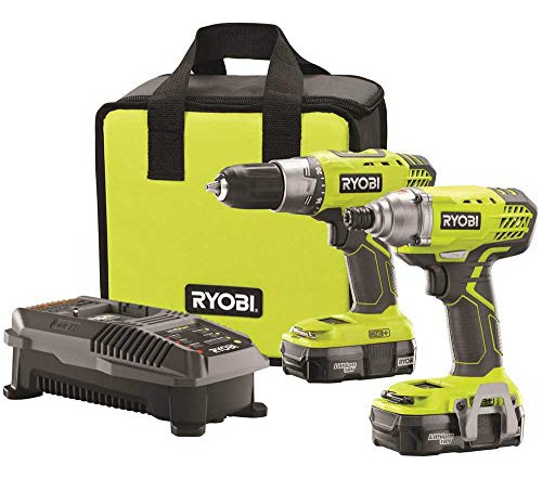 Kit De Taladro / Destornillador De Mano Ryobi P1832 18v Y De