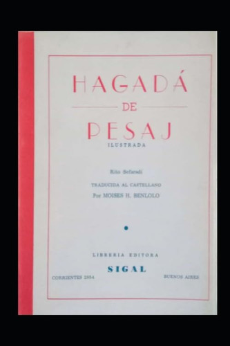 Libro Hagada Pesaj. Rito Sefaradi. (spanish Edition)