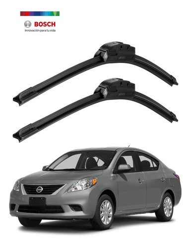 Plumas Limpiaparabrisas Bosch Nissan Versa 2012, 2013 Y 2014