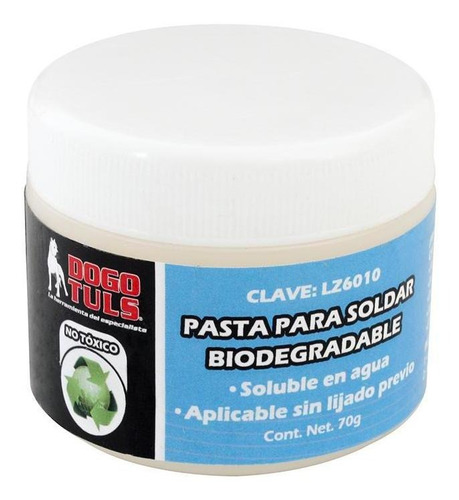 Pasta Para Soldar Biodegradable 70 G Empaque 12 Pz Color de la punta Beige