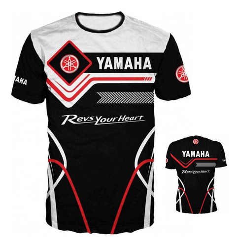 Camiseta De Manga Corta Yamaha Racing Para Hombre