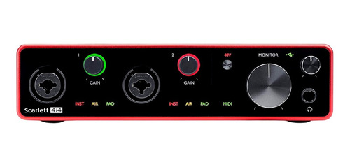 Imagen 4 de 6 de Interface De Audio Usb Focusrite Scarlett 4i4 3ra Gen Pr