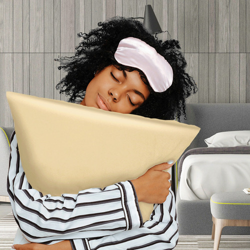 Funda De Almohada De Seda 100% Natural, 50 Cm X 75 Cm