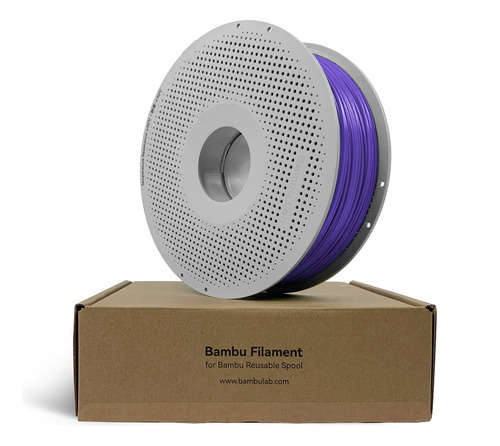 Filamento Pla 3d Bambulab 1kg 1,75mm C/ Carretel Cor Roxo