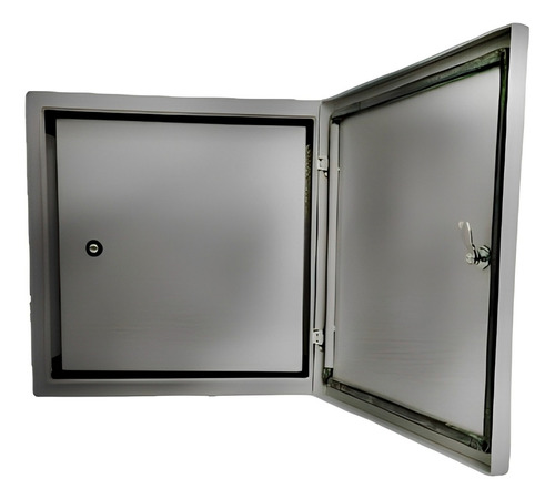 Quadro De Comando Porta Dupla Aço Inox 800x600x250 Ip54 Inox Escovado