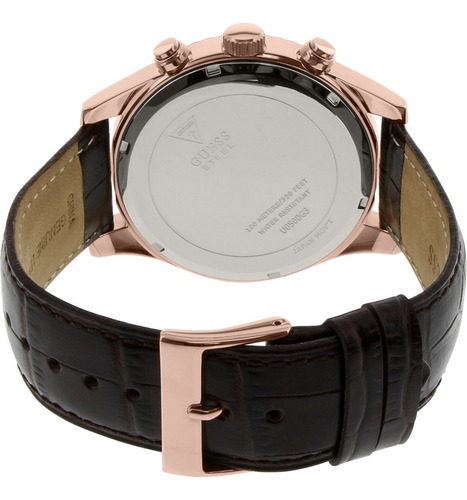 Reloj Guess Para Hombre U0500g3 Cuarzo Correa De Cuero Café